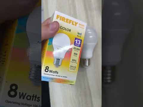 Firefly 8W LED Bulb Tri Color E27 220V  EBF8608TC #electx #electxelectricalsupply #firefly