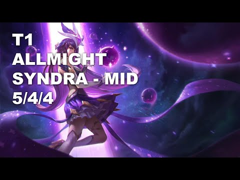 T1 Allmight Mid Syndra vs Zoe - KR Grandmaster Patch 10.8
