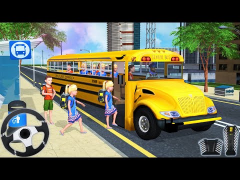 School Bus Driving 3D - City Coach Bus Driver Simulator - Android Gameplay