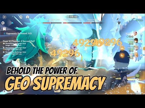 Geo Supremacy vs 3 Maguu Kenki | Genshin Impact