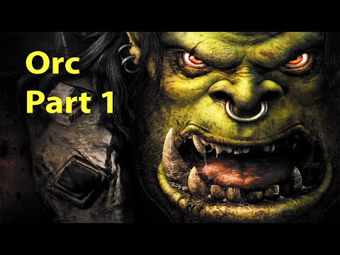 Warcraft 3 Walkthrough Gameplay - Orc Part 1 - Landfall