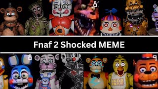 Fnaf 2 Shocked Meme but Almost the entire Franchize is Shocked