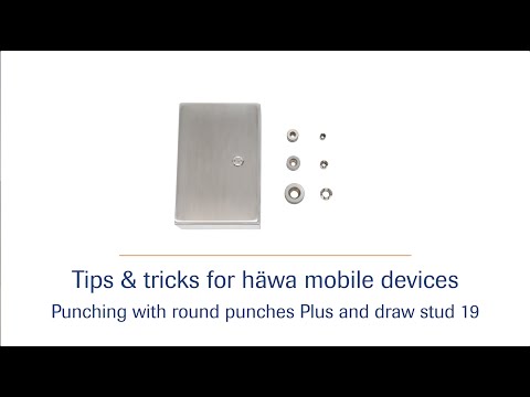 Tips and Tricks round punches Plus – draw stud 19 HD | häwa