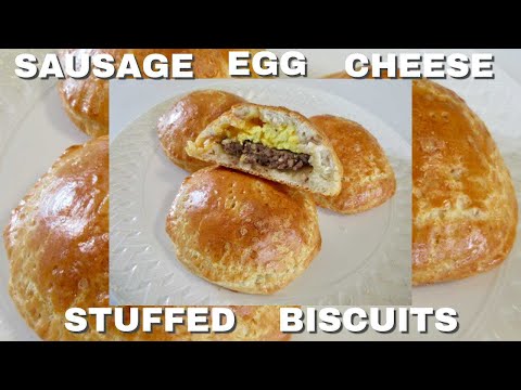 SAUSAGE, EGG, & CHEESE STUFFED BISCUITS