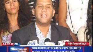 Comunidad LGBT demandan a PN esclarecer asesinato de 4 transexuales este año