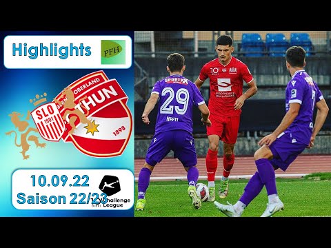 Highlights: FC Stade - Lausanne - Ouchy vs FC Thun (10.09.22)