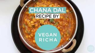 Easy Chana Dal - Indian Split Pea Soup - VeganRicha.com