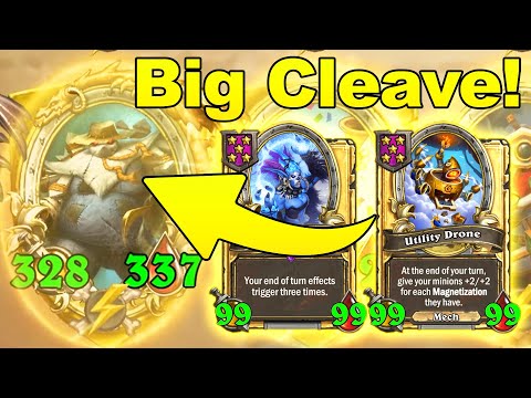 Triple End Turn Effects With Ultra Mega Cleave! | Christian Hearthstone Battlegrounds