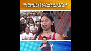 WOWOWIN: IPINANGALAN SA CONCERT NI REGINE VELASQUEZ ANG ISANG BATANG NAG-VIRAL!