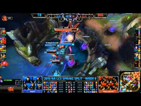 Team 8 vs Team Dignitas - HIGHLIGHTS - NA LCS Spring 2015 - W6D2 - Season 2015 - League of Legends