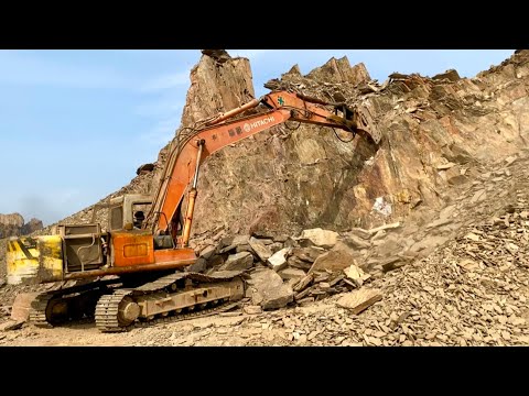 Excavator Breaking Mountains | Dangerous Operator Skills in Action | part 2 | #excavator 