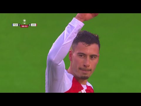Gabriel Martinelli Hat-Trick vs Portsmouth | Arsenal 4-1 Win