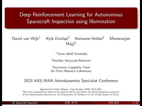Deep Reinforcement Learning for Autonomous Spacecraft Inspection using Illumination