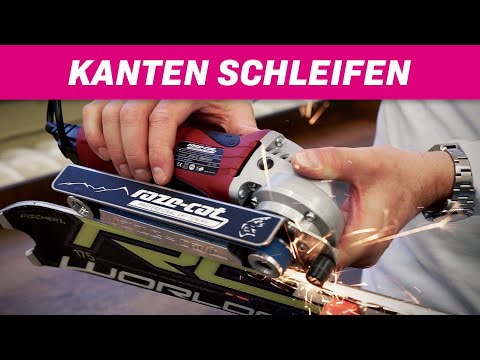 [ENG SUB] Ski & snowboard edge grinding - electric | DIY ski service