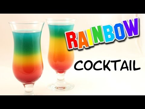 Rainbow Cocktail: A Colorful Treat with or without Alcohol!