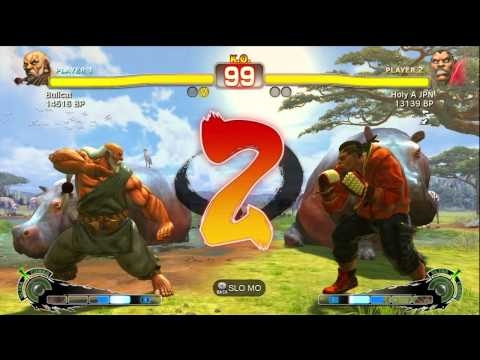 Bullcat [Gouken] vs Holy A JPN [Balrog] SSF4 Japanese Online Ranked Matches - TRUE-HD