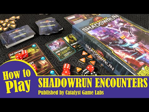How to Play ENCOUNTERS SHADOWRUN w/ a quick unboxing.