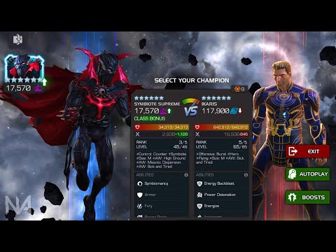 Symbiote Supreme Destroys Eternity of Pain Ikaris with Max MD