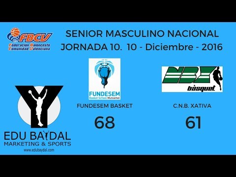 FUNDESEM BASKET SCHOOL INNOVA MUTXAMEL - CLUB NOU BASQUET XATIVA. JORNADA 10