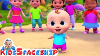Ringa Ringa Roses kids Song + Loop rhymes | Kids Spaceship | Nursery Rhymes & Poem Song
