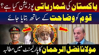 پاکستان کی شماریاتی پوزیشن کیا ہے ۔۔؟