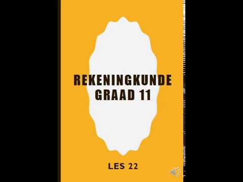 REKENINGKUNDE GRAAD 11: 19 Junie 2020 - periode 5 (19115)