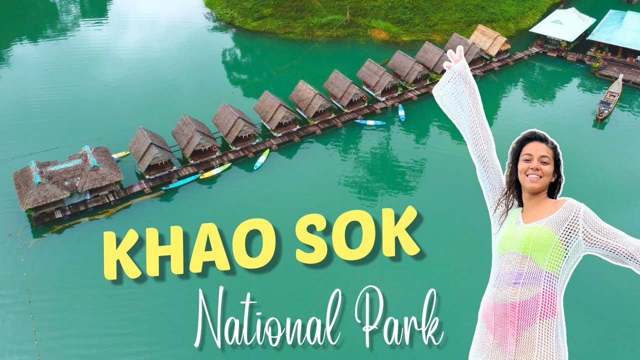 Experience the fun of residing in floating bungalows on the serene Cheow Lan Lake, an unforgettable tourist adventure.