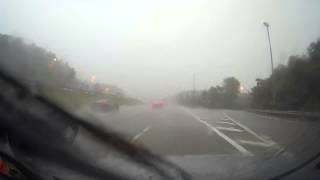 preview picture of video 'Thunderstorm I-287 Riverdale, NJ 08/01/14 - Dash Cam'
