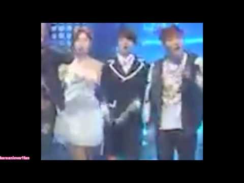 140319 AMBER&SUGA BTS INTERACTION!