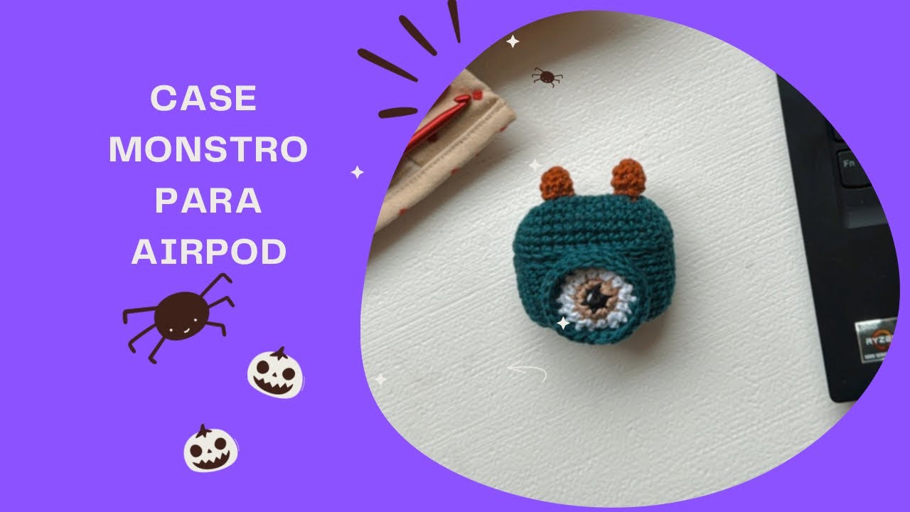 CASE MONTRO PARA AIRPOD #2ª aula hallowen