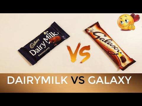 Dairy Milk Chocolate vs Galaxy Chocolate