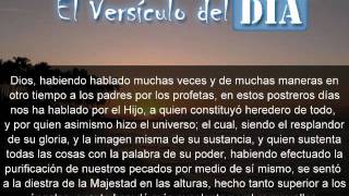 Miniatura del video: El versiculo del dia .com - Hebreos 1 v1-4