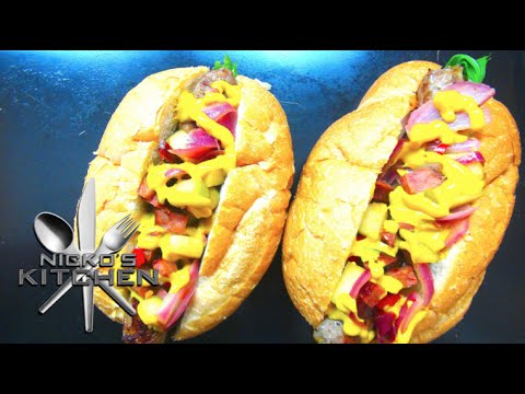 Pork & Chorizo Hot Dogs - Video Recipe
