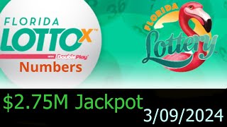 Florida Lotto Winning Numbers 9 March 2024. Today FL Lotto Drawing Result Saturday 3/09/2024