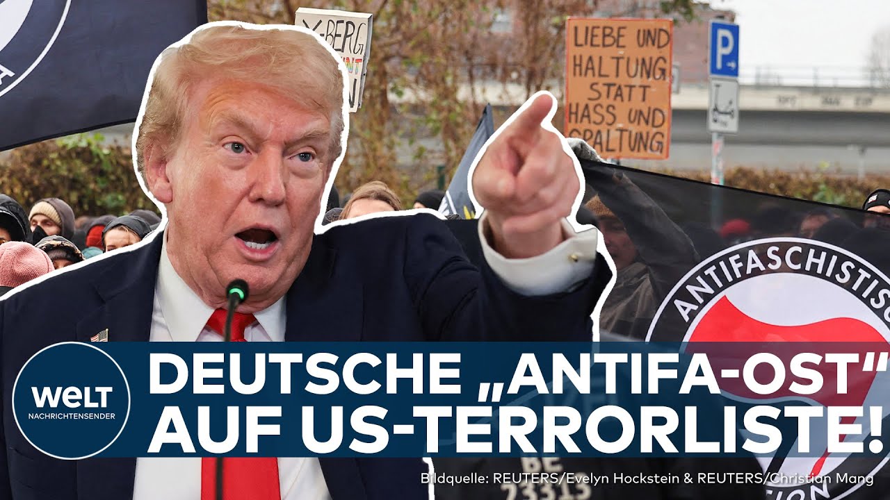 USA: Linksextrem und Gewaltbereit -Trump-Regierung stuft deutsche "Antifa Ost" als Terrorgruppe ein!