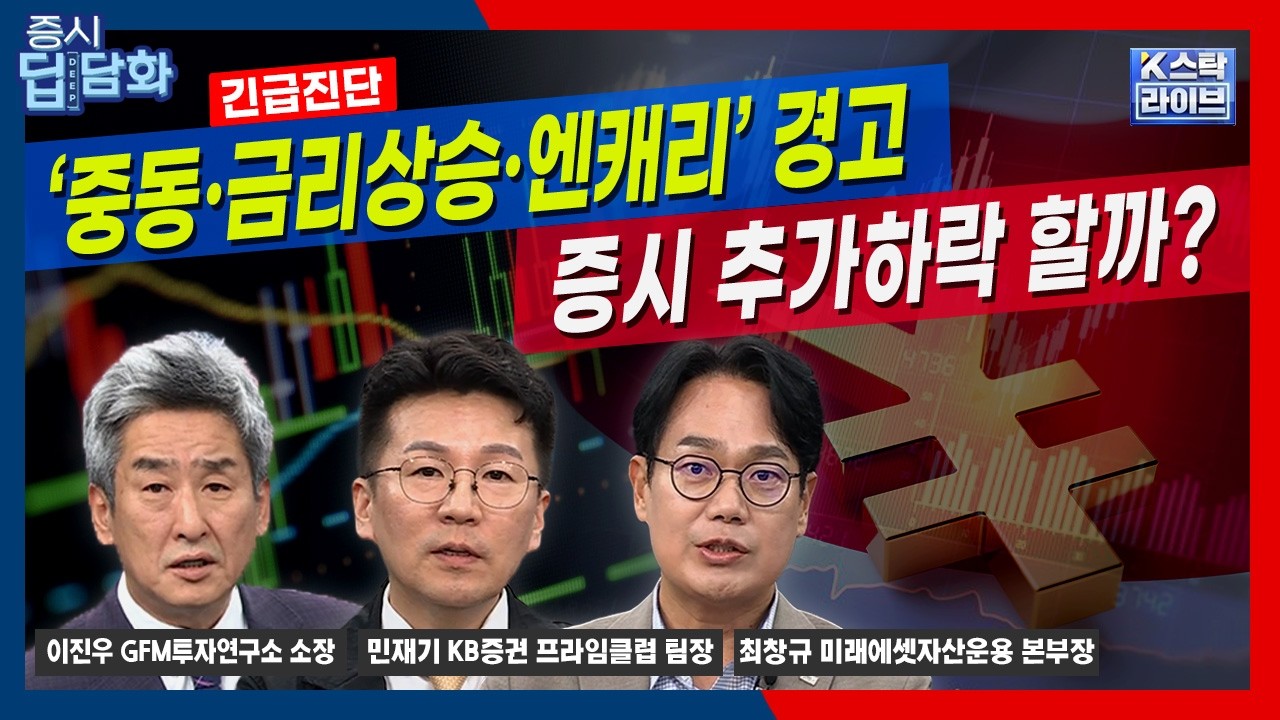 [08/18 딥담화] '단기 급등·중동·엔캐리' 우려..증시 급반락 대응은?