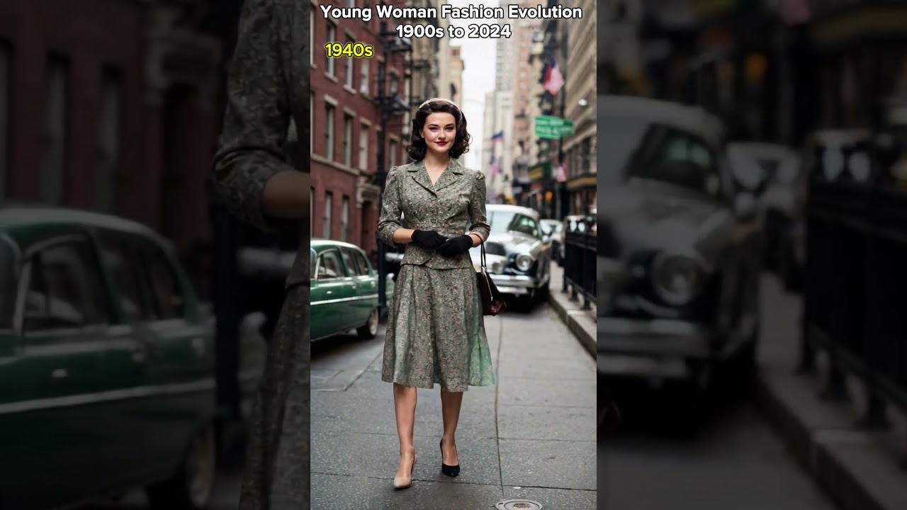 Young Woman Fashion Evolution #evolution #fashion #ai #artificialintelligence