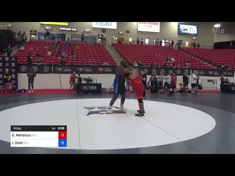 130 Kg Semis - Esteban Mendoza, California Vs Ike Okoli, Inland Northwest Wrestling Training Cente