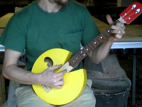 Pac Man ukulele by Celentano Woodworks