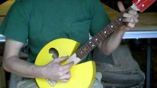 Pac Man ukulele by Celentano Woodworks