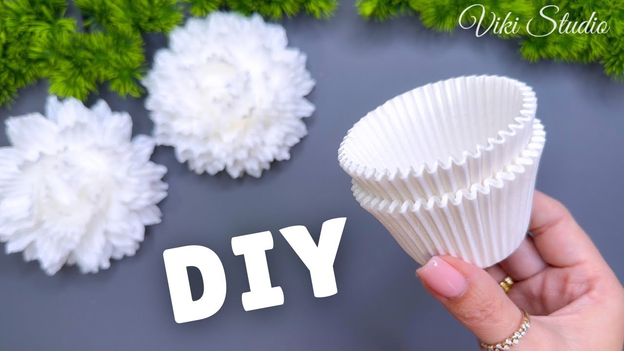 Create Gorgeous Paper Flowers with Just Cupcake Liners!
