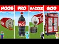 Minecraft COLA TNT HOUSE BUILD CHALLENGE NOOB Vs PRO Vs HACKER Vs GOD Animation