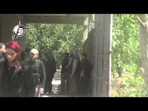 استعدادات كتائب نور الغوطة لعملية اقتحام أحد مواقع قوات النظام في بلدة المليحة في ريف دمشق