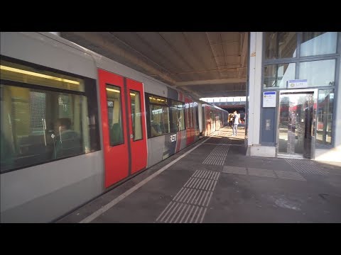 Netherlands, Rotterdam, metro ride from Kralingse Zoom to Gerdesiaweg