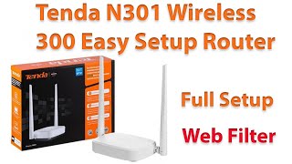 tenda n301 wireless n300 easy setup router configuration