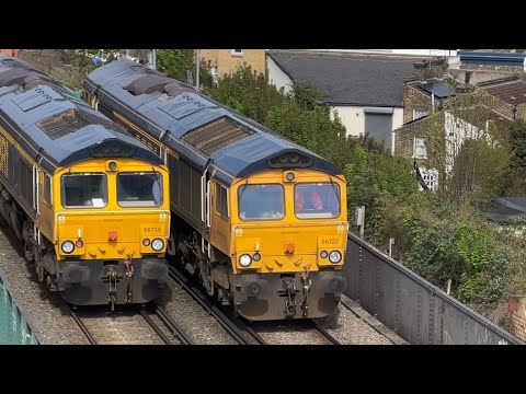 Freight Train - GBRf 66714 [crossover] GBRf 66722