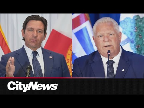 Premier Ford says he's skipping Florida this year, Gov. DeSantis hits back