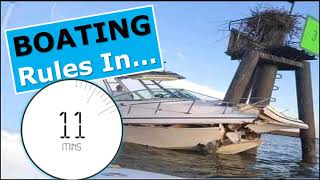 What Every Boater Needs to Know about Boating Rules/Safety in 11 Mins