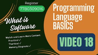 Day 18 |  What is Software | Programming Language Basics | Watch Full Video