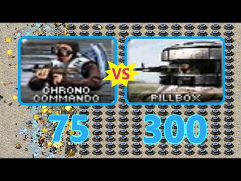 Chrono Commando vs Pillbox - Same Cost - Red Alert 2